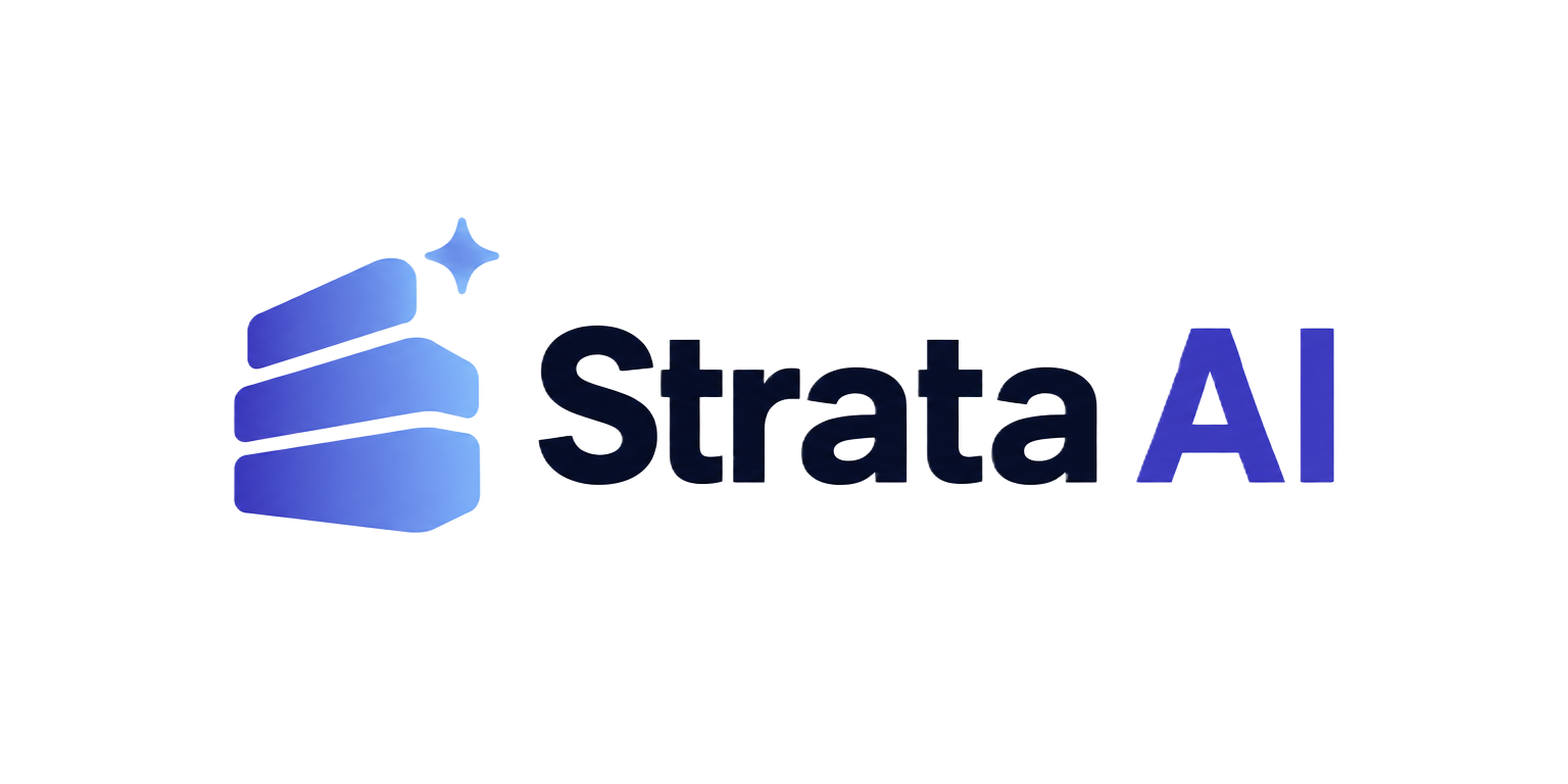 Strata AI logo on white